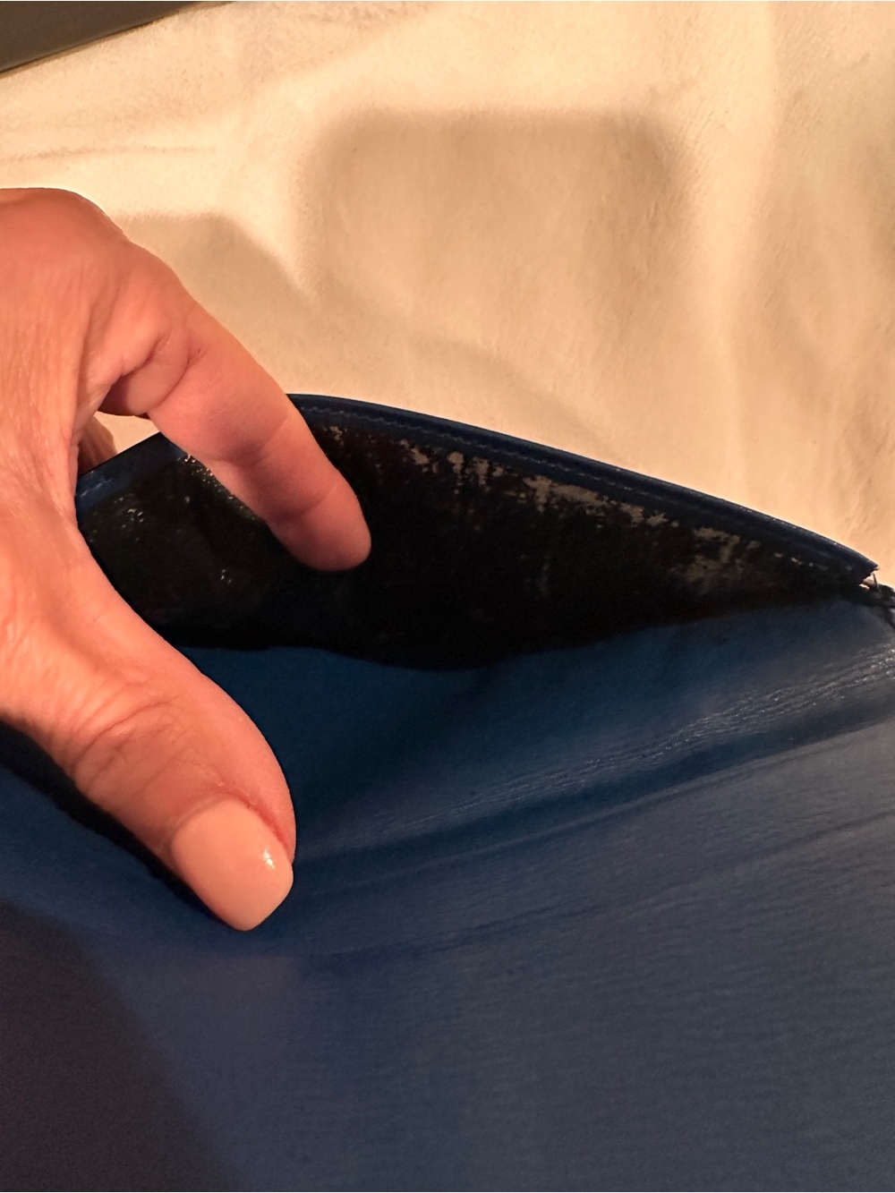 Louis Vuitton Blue Epi Leather Long Wallet with Embossed LV - Picture 8 of 8